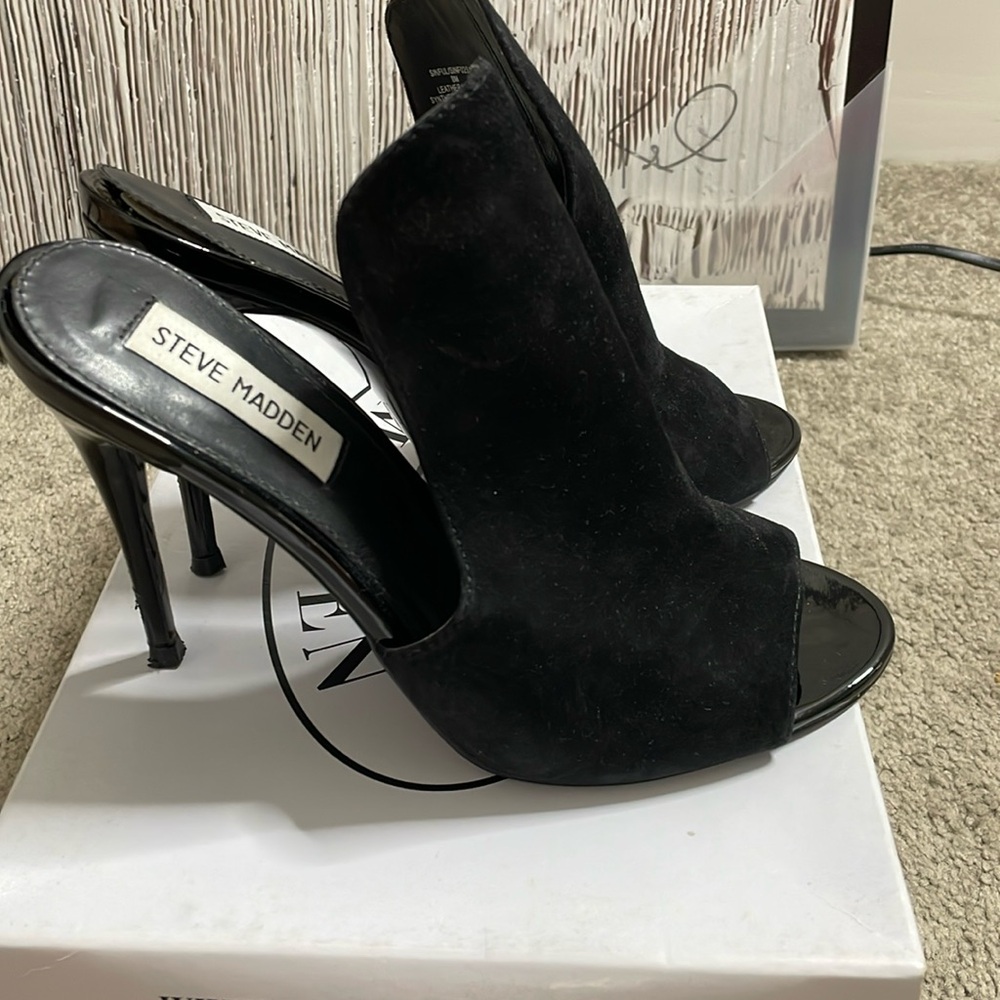 Steve Madden, Sinful, Black Suede, 8